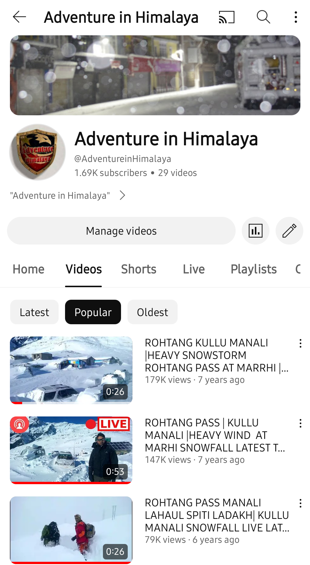 adventure in himalaya youTube